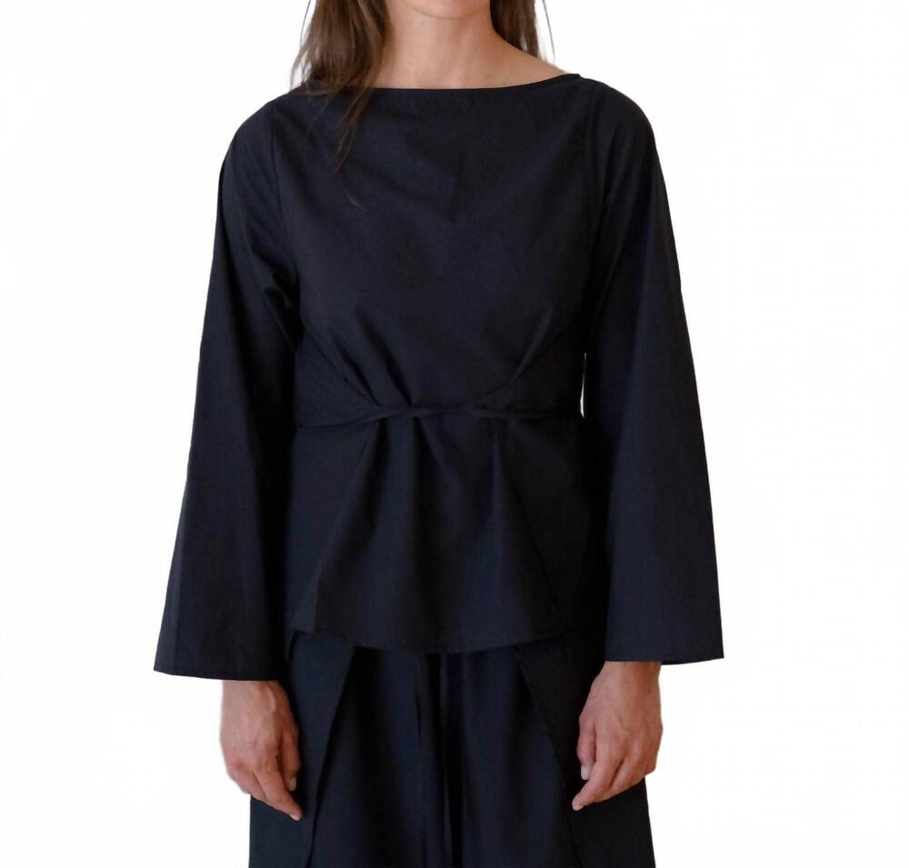 NEW BASERANGE decti long sleeve top in black